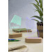 Woodify transparent natural LED light trophy, pentagon 