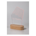 Woodify transparent naturelle Trophée lampe LED 