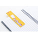 Bamler white  custom paper bookmark 