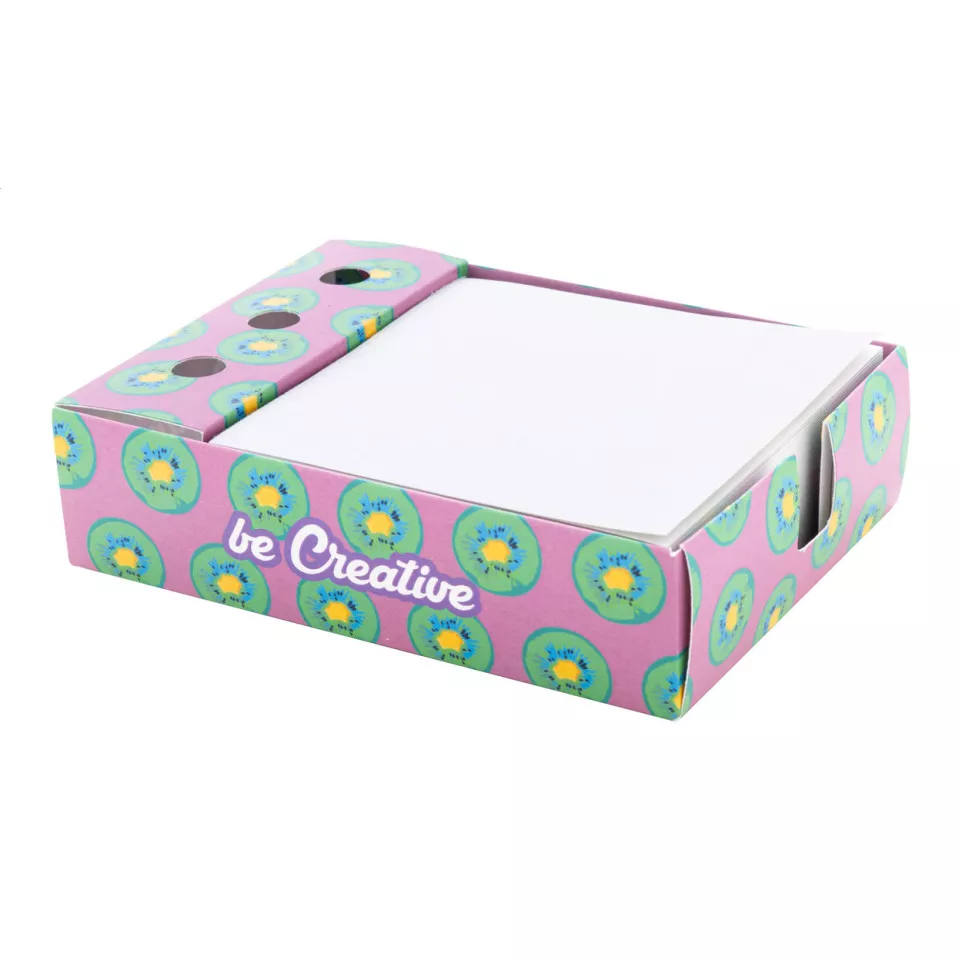 Nolty white  pen holder notepad 