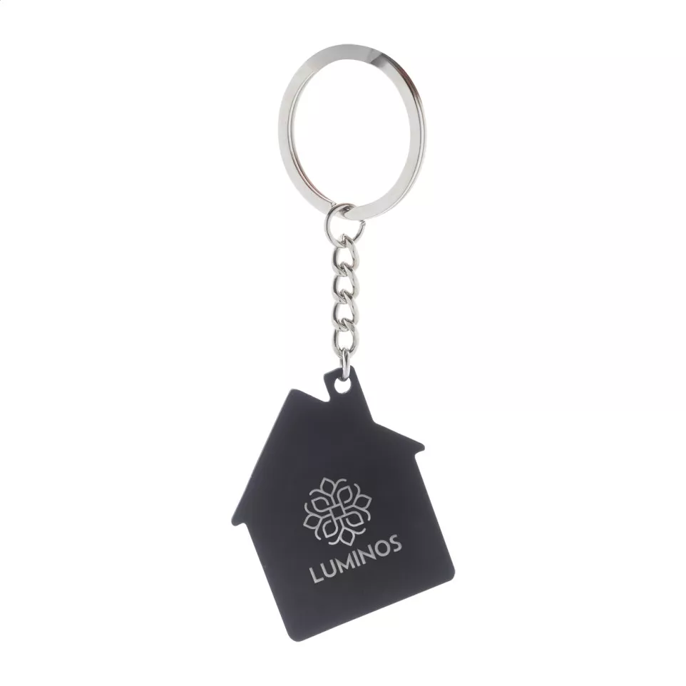 HutShine black  keyring 