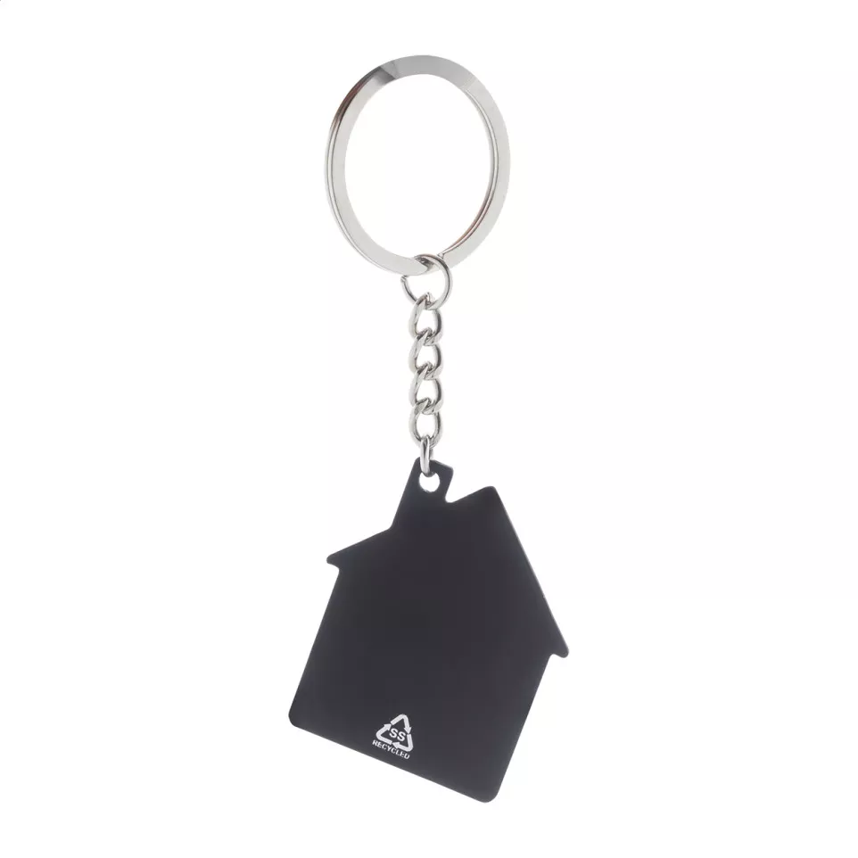 HutShine black  keyring 