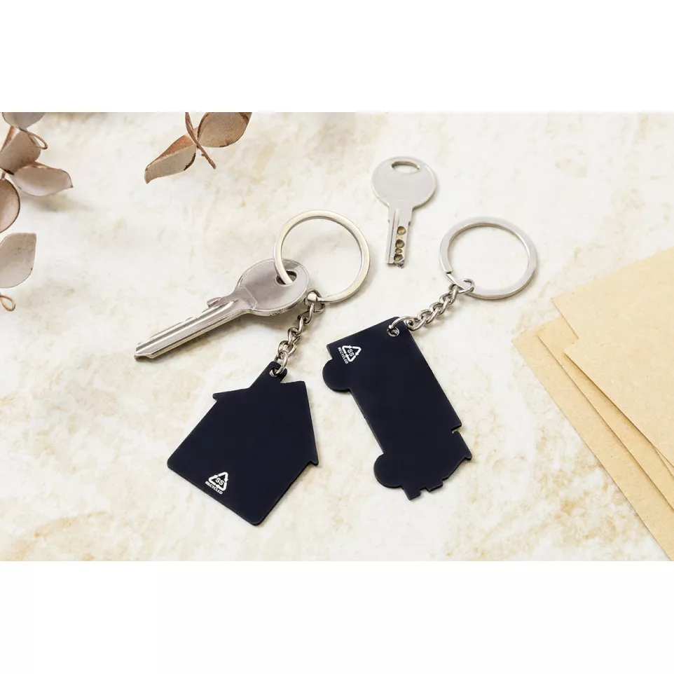 HutShine zwart  Sleutelhanger 