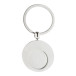 Cromo silver  trolley coin keyring 