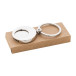 Cromo silver  trolley coin keyring 