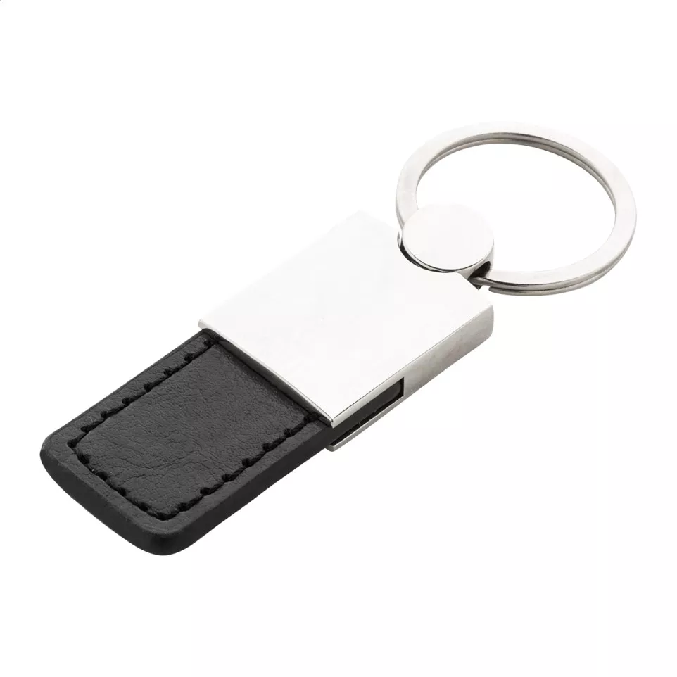 Rokke zilver zwart Sleutelhanger 