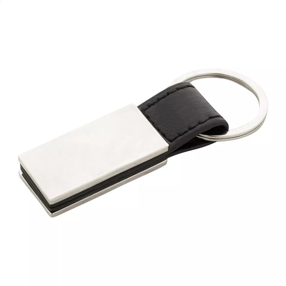 Pukke zilver zwart Sleutelhanger 
