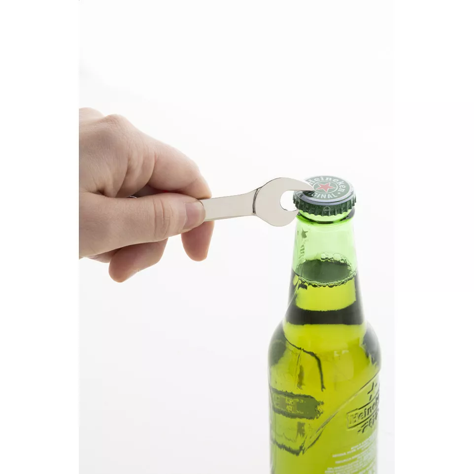 Fasten silver  bottle opener keyring 
