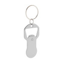 Biropi zilver  flesopener sleutelhanger 