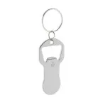 Biropi argenté  Porte-clés décapsuleur 