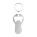 Biropi zilver  flesopener sleutelhanger 