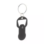 Biropi noir  Porte-clés décapsuleur 