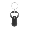 Biropi black  bottle opener keyring 