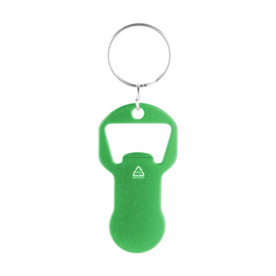Biropi vert  Porte-clés décapsuleur 
