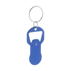 Biropi bleu  Porte-clés décapsuleur 