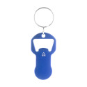 Biropi blauw  flesopener sleutelhanger 