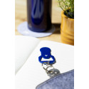Biropi blauw  flesopener sleutelhanger 