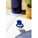 Biropi blauw  flesopener sleutelhanger 