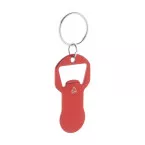 Biropi rood  flesopener sleutelhanger 