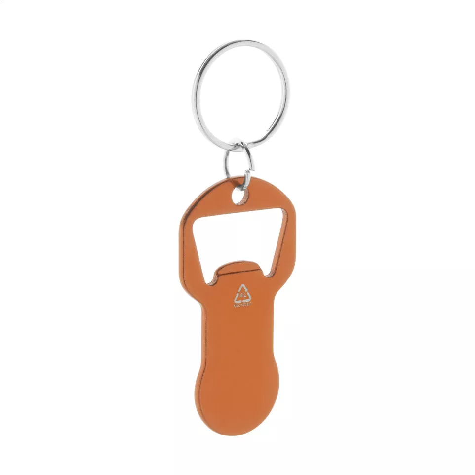 Biropi oranje  flesopener sleutelhanger 
