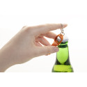 Biropi orange  bottle opener keyring 