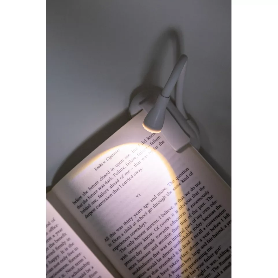 Bedtime wit  oplaadbare boekenlamp 