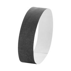 Wristvek black  tyvek wristbands (10 pcs) 