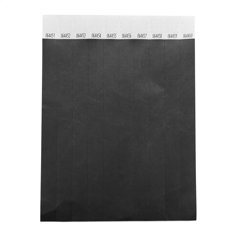 Wristvek zwart  Tyvek polsbandjes (10...