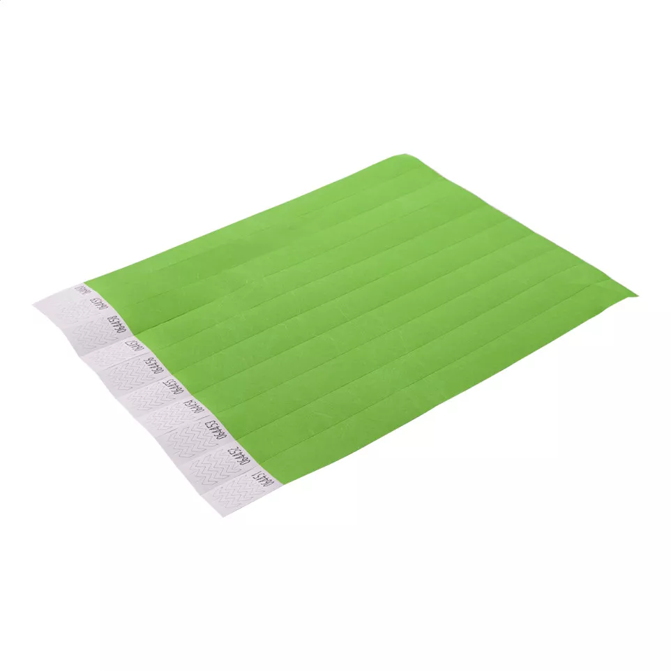 Wristvek green  tyvek wristbands (10...
