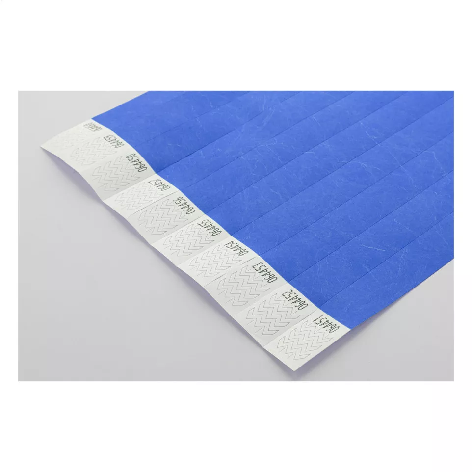Wristvek blue  tyvek wristbands (10...
