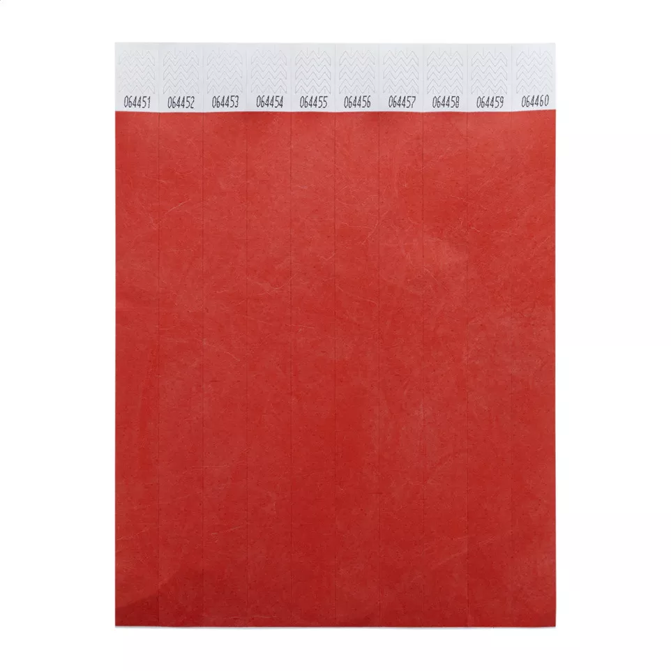 Wristvek rood  Tyvek polsbandjes (10...