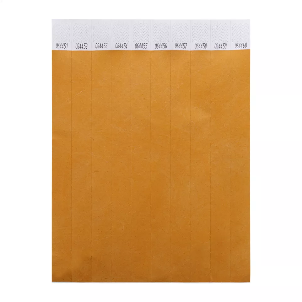 Wristvek orange  tyvek wristbands (10...