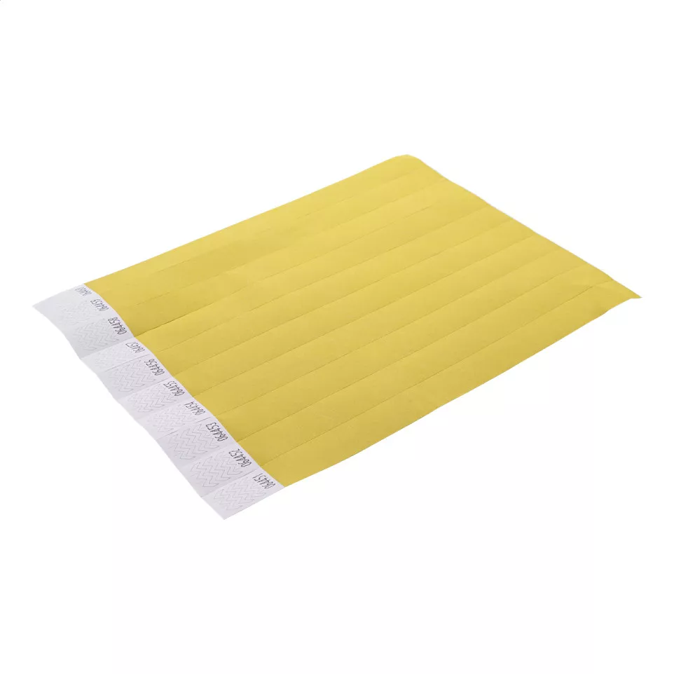 Wristvek yellow  tyvek wristbands (10...