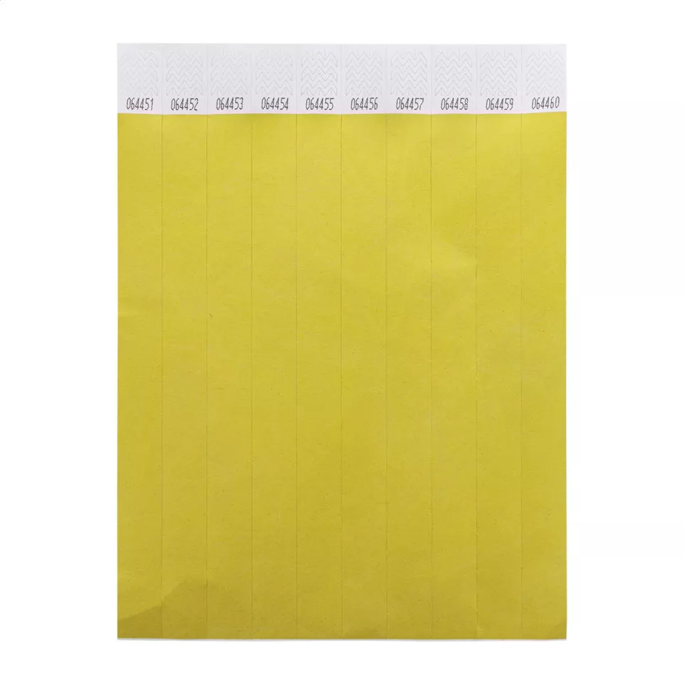 Wristvek yellow  tyvek wristbands (10...