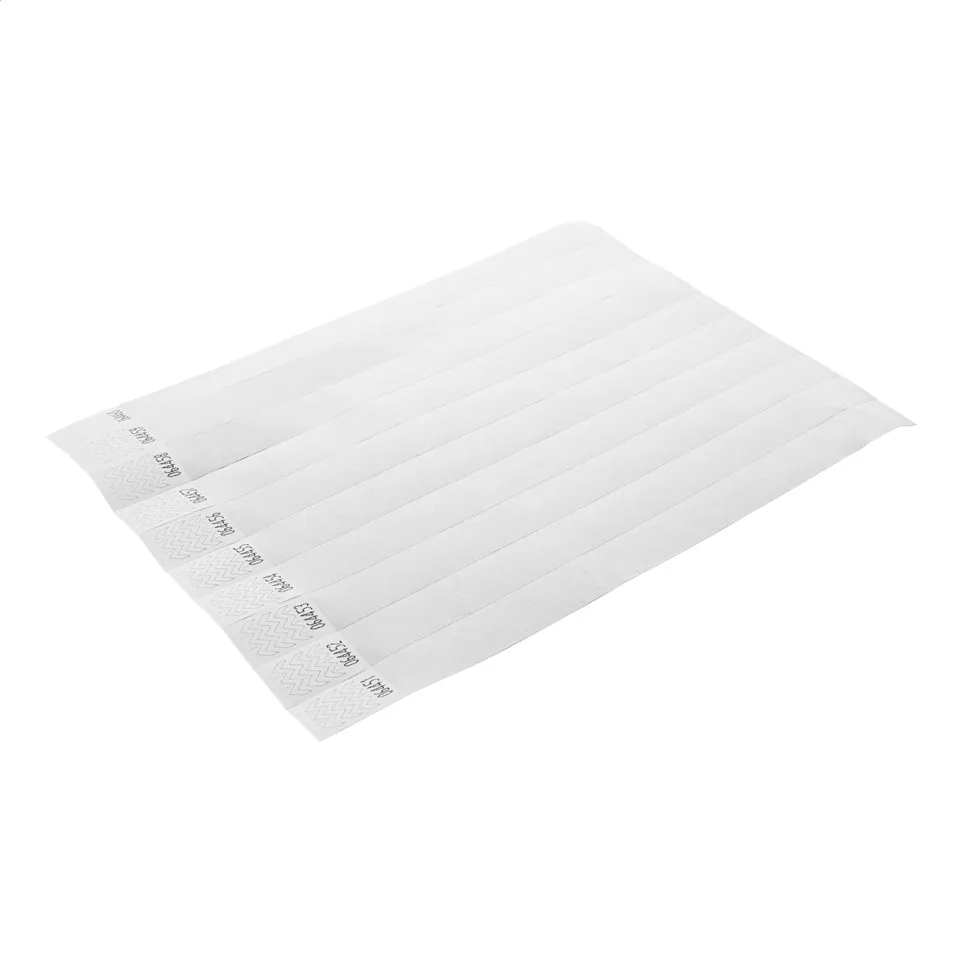 Wristvek white  tyvek wristbands (10...