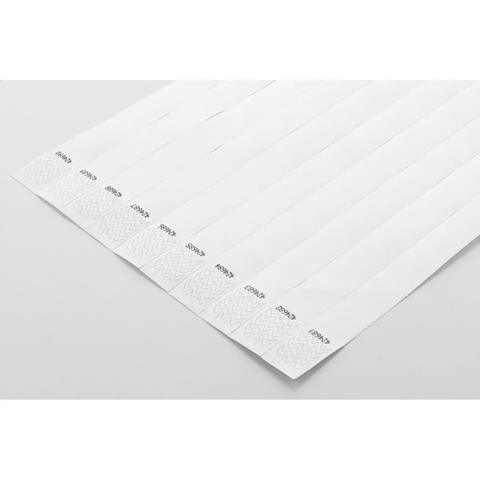 Wristvek wit  Tyvek polsbandjes (10...