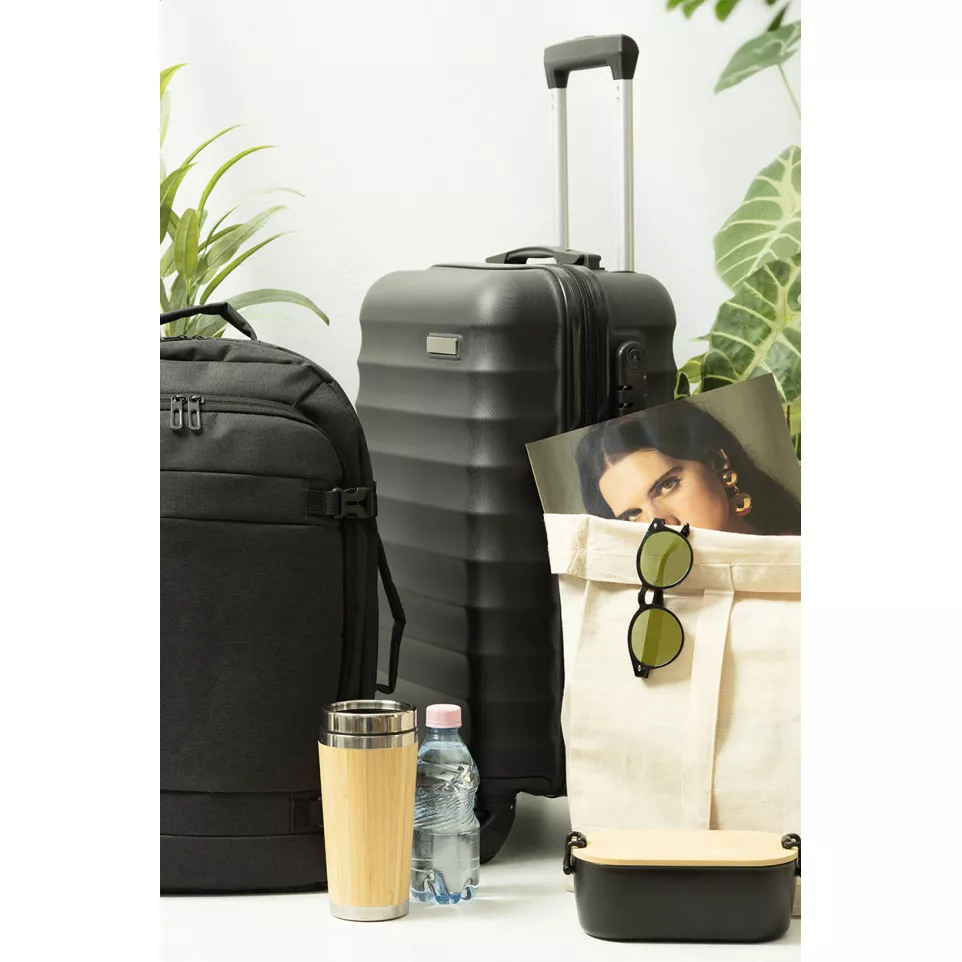 Airmile black  RPET carry-on luggage 