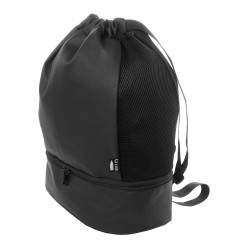 Duodraw black  RPET drawstring bag 