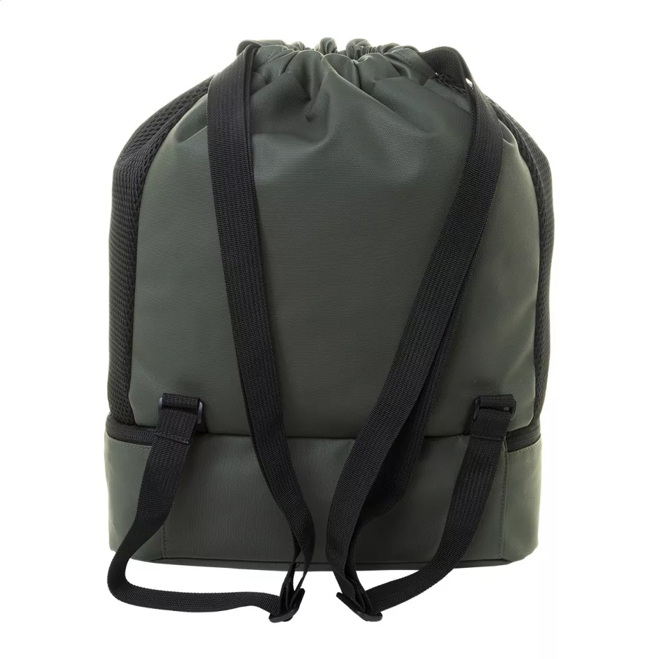 Duodraw groen  RPET tas met trekkoord 