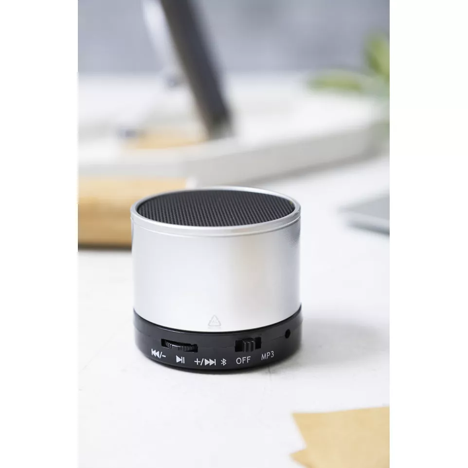 Ralufi silver  wireless speaker 