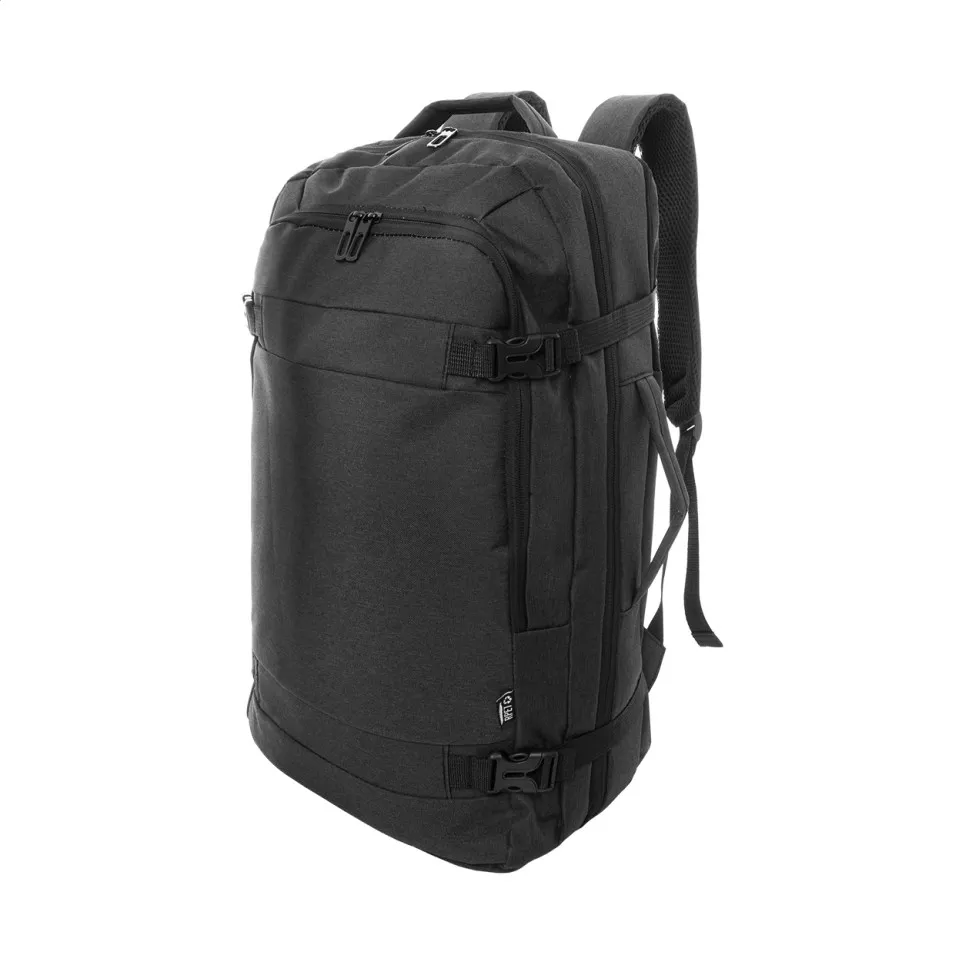 Kellogg black  RPET document backpack 