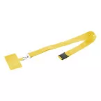 Revent Call geel  RPET mobiele houder lanyard 