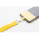 Revent Call yellow  RPET mobile holder lanyard 