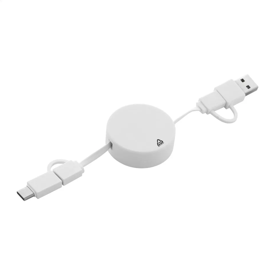 Rascop wit  RABS USB-oplaadkabel 