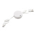 Rascop blanc  Câble chargeur USB en RABS 