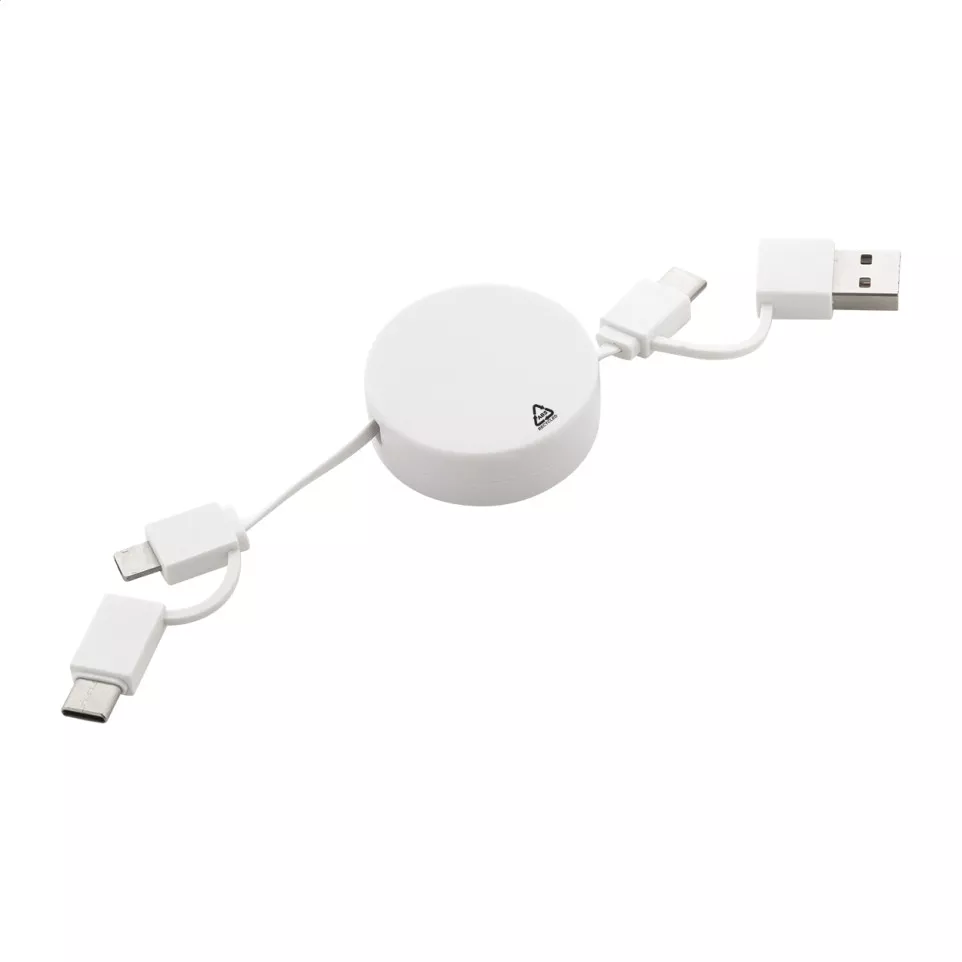 Rascop wit  RABS USB-oplaadkabel 