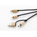 Cobbel Mini natuurlijk zwart USB-oplaadkabel 