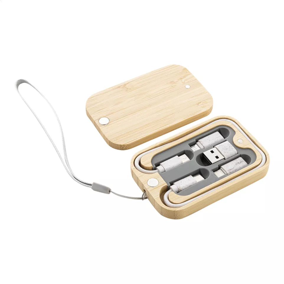 Cabsly natural  USB charger cable set 
