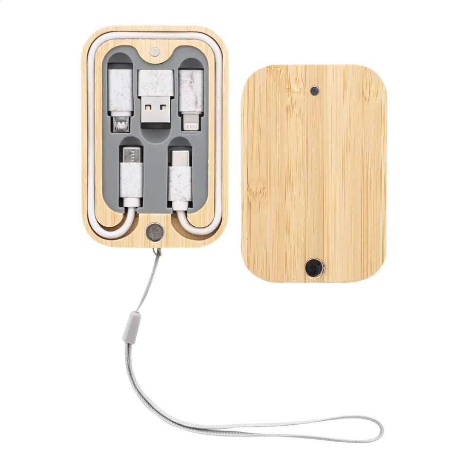 Cabsly natural  USB charger cable set 