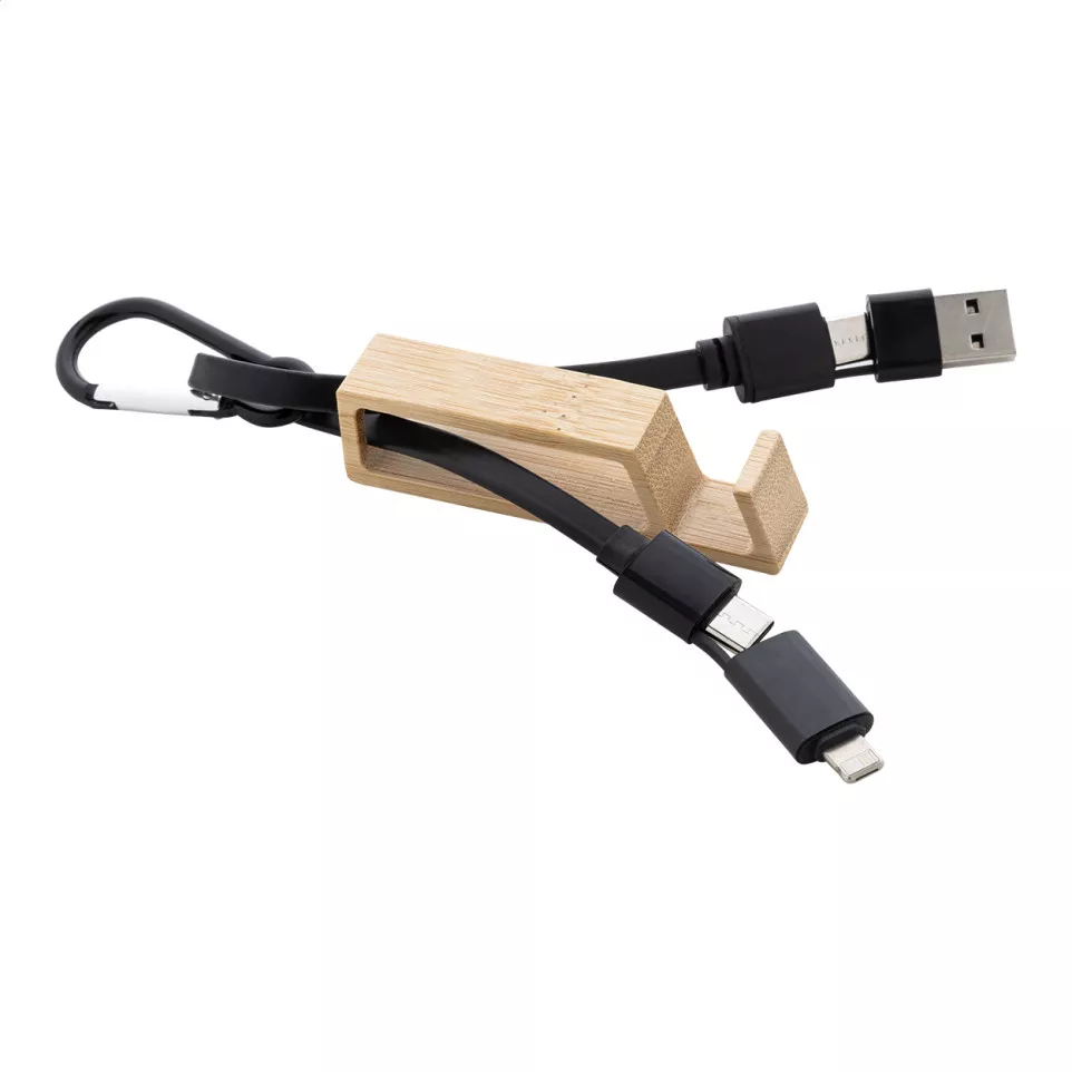 Boppy black natural USB charger cable 